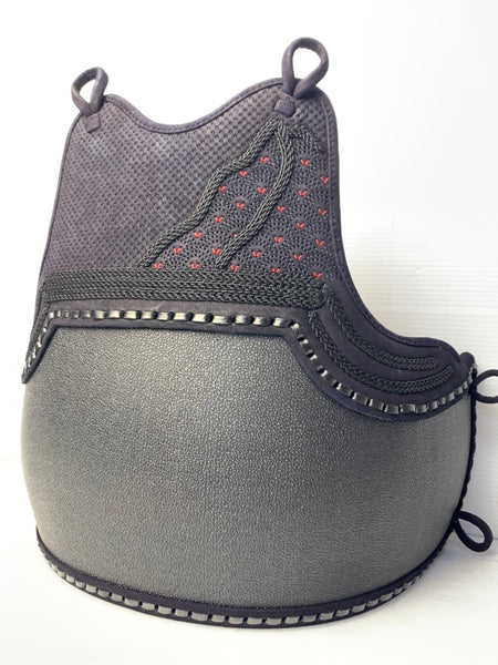 50 EMBO Matt Black Do with Navy Deer skin SP design Mune - Bogu Sample211215